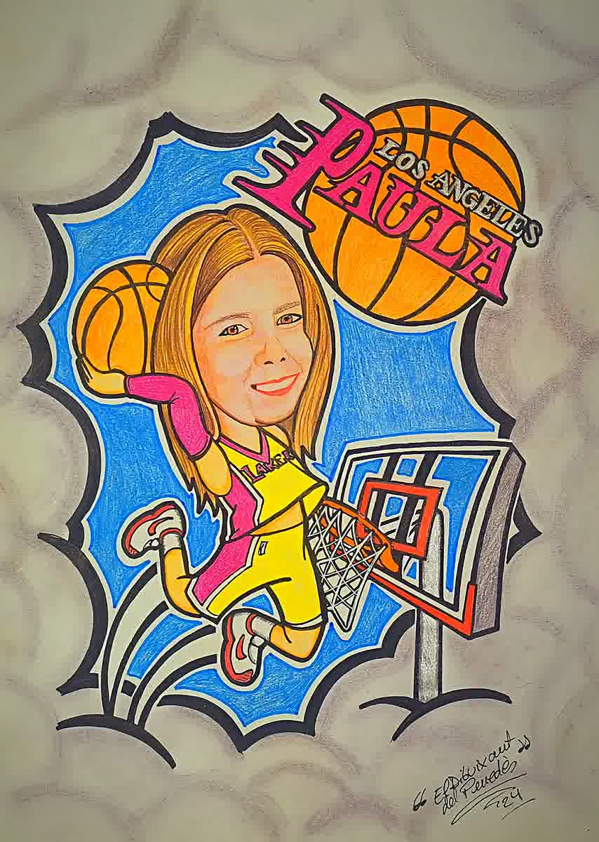Caricatura esportiva personalitzada